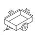 Abdecknetz für Container und Anhänger, 3,00 x 4,00 m