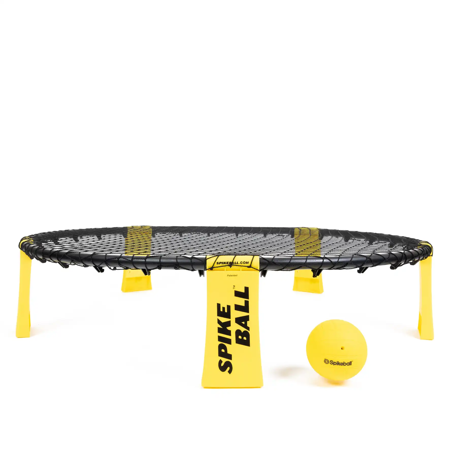 Spikeball Spielset mit rundem Netz und gelbem Ball – Outdoor‑Sport für Strand und Garten