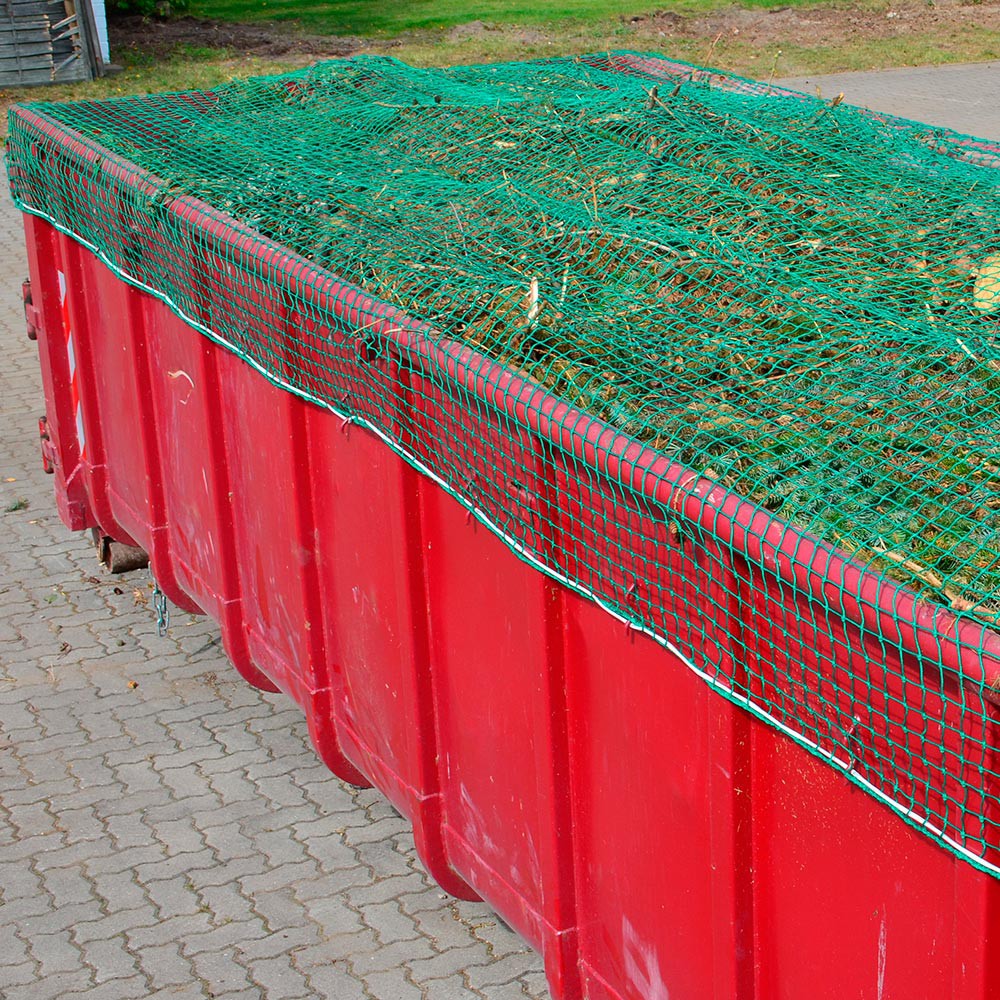 Abdecknetz 3,00 x 8,00 m DEKRA/VDI, Mw. 45 mm, PE 3 mm + Gummileine aus der Kategorie Standardbreite 3,00 m