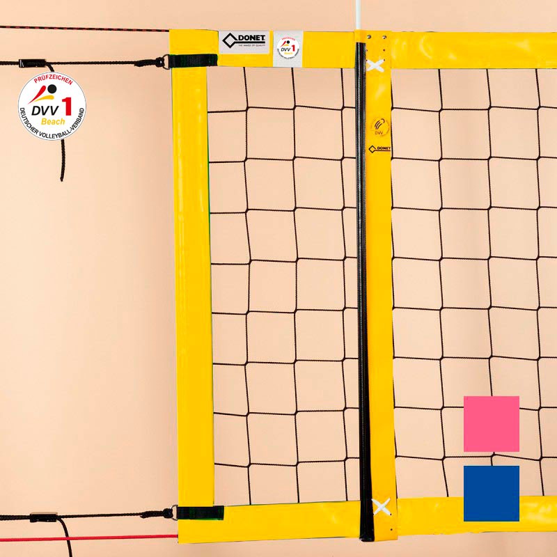Beach-Volleyball-Turniernetz DVV-1 geprüft, PP 3 mm 8,5 x 1,0 m Beach-Volleyball-Turniernetz DVV-1 , PP 3 mm, 9,5 x 1,0 m aus der Kategorie Turniernetze DVV-1 (D)