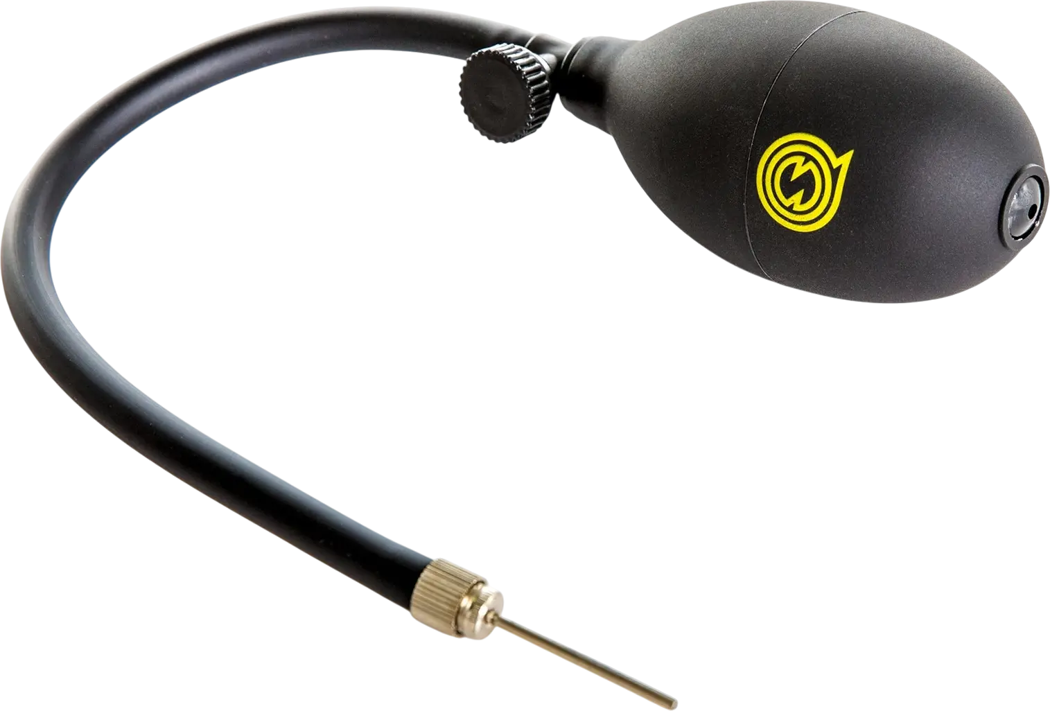 Spikeball Pro Luftpumpe mit schwarzem Gummibalg, Schlauch und Metallnadel – Handpumpe zum Aufpumpen von Spielbällen