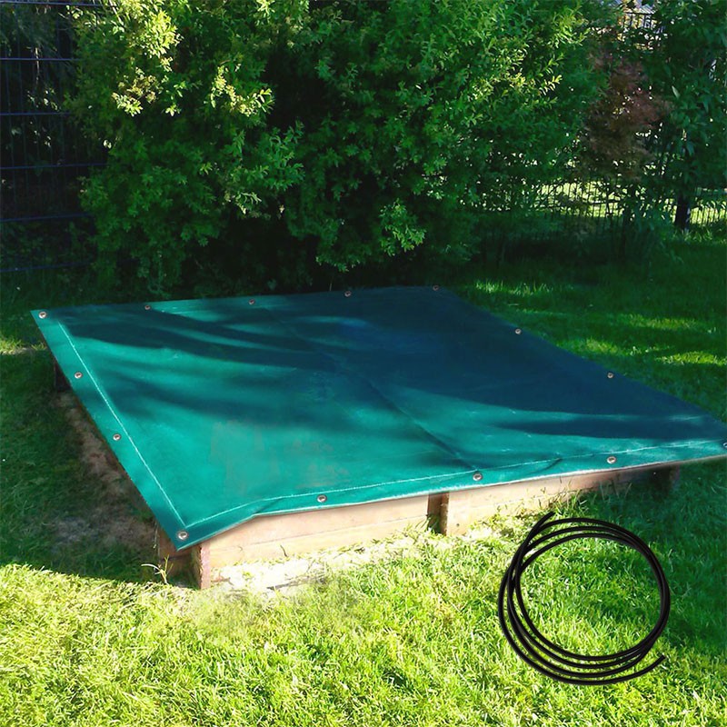 Sandkastenplane 2,0 x 2,0 m luftdurchlässig, ca. 200 g / qm aus der Kategorie Google Shopping