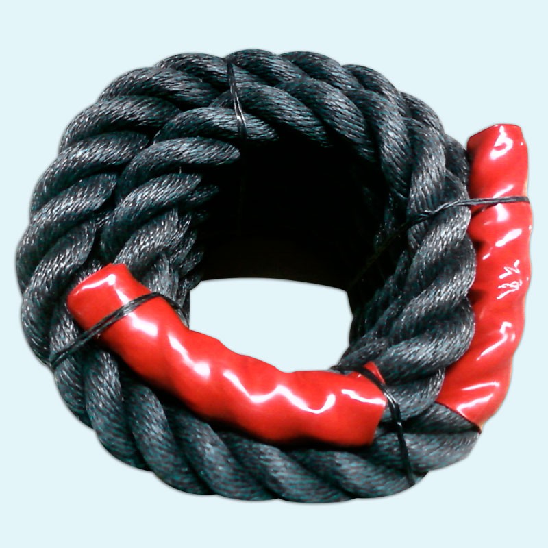 Battle Rope / Trainingsseil, Länge 15 m Stärke 38 mm, schwarz aus der Kategorie Google Shopping