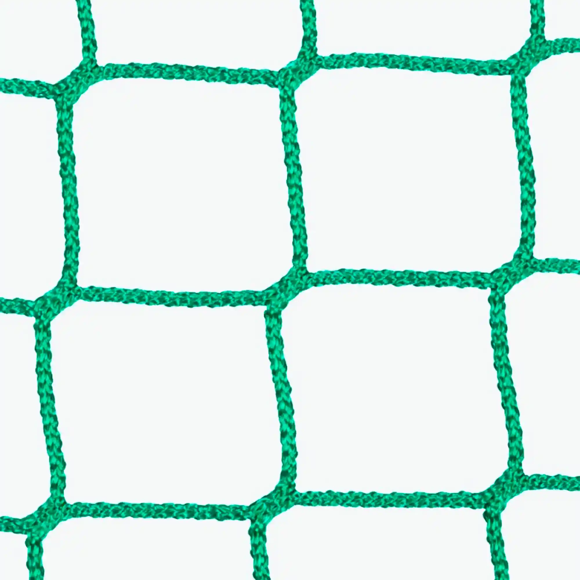  Knotenloses, locker gewirktes grünes Polypropylen‑Abdecknetz mit quadratischer Maschenstruktur