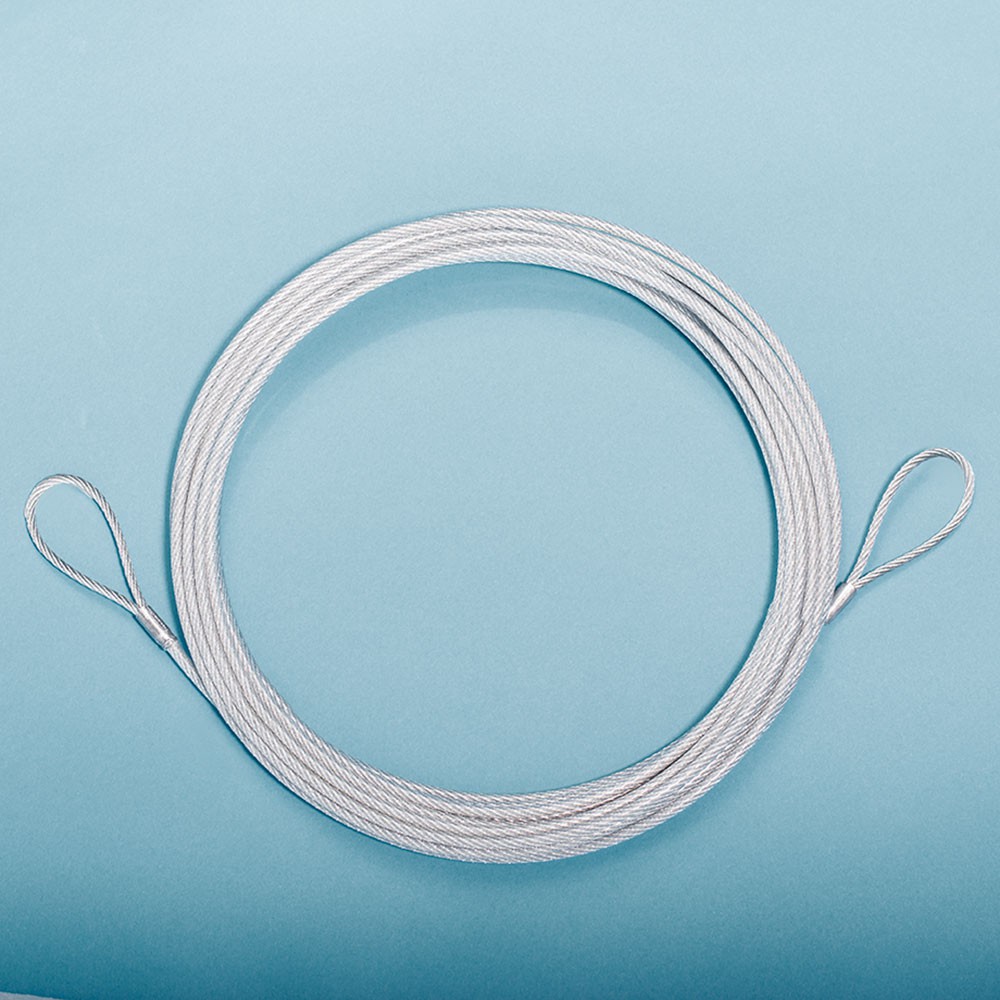 Stahlseil 13,50 m lang, 4 mm ø, PVC ummantelt  aus der Kategorie Zubehör für Tennisnetze
