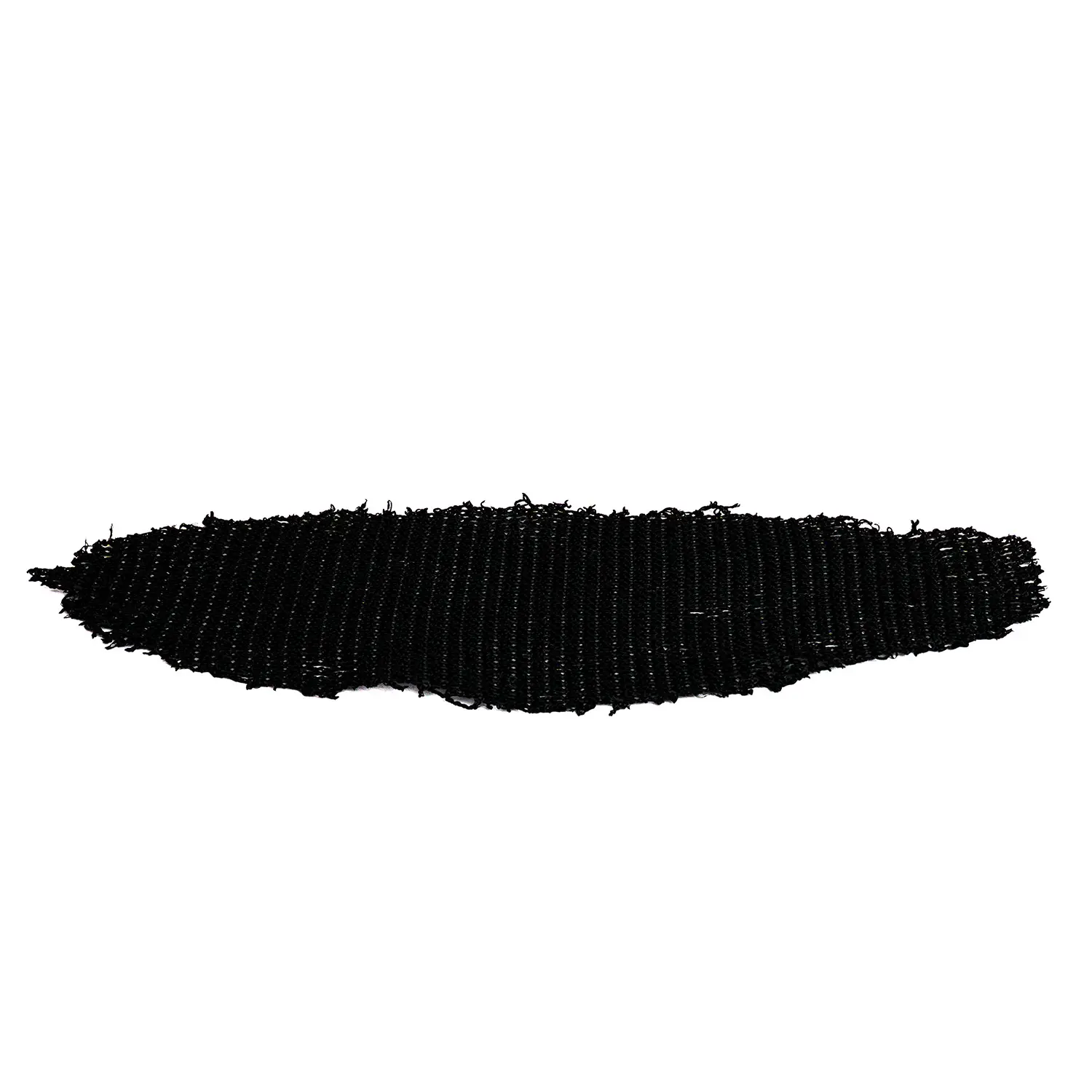 Schwarzes Spikeball Netzstück aus strapazierfähigem Material mit ausgefransten Rändern – Ersatzteil für Outdoor‑Teamspiel und Freizeit