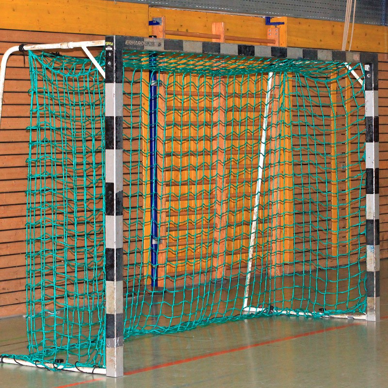Handballtornetz 3,10 x 2,10 m, Netztiefe: 0,80/1,00 m, PP 3 mm Handballtornetz 3,10 x 2,10 m, Netztiefe: 0,80/1,00 m, PP 3 mm aus der Kategorie Fußball