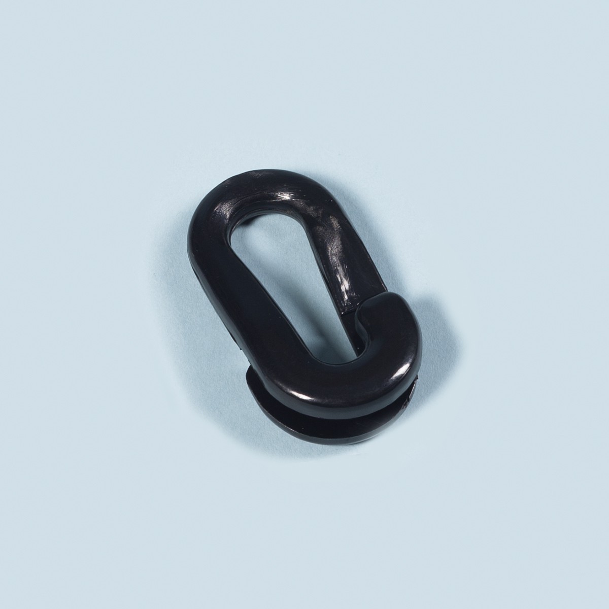 Nylonring, 60 mm, oval, schwarz lose Nylonring, 60 mm, oval, schwarz lose aus der Kategorie Haken