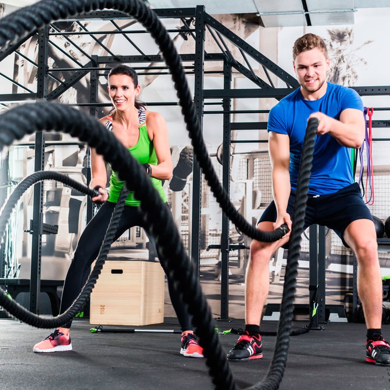 Battle Rope / Trainingsseil, Länge 12 m Stärke 38 mm, schwarz aus der Kategorie Google Shopping
