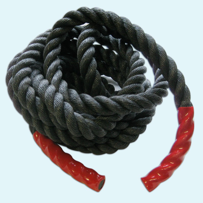 Battle Rope / Trainingsseil , Länge 9 m, Stärke 38 mm, schwarz aus der Kategorie Google Shopping